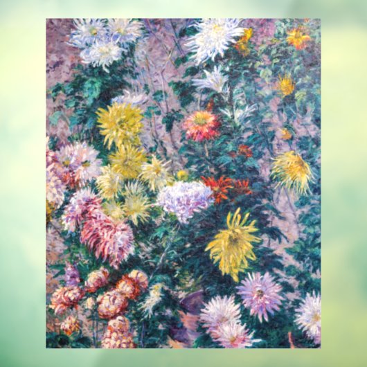 Kaillebotte - Witte en Gele Chrysanthema Raamsticker (Vel 3)