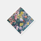 Kaillebotte - Witte en Gele Chrysanthema Servet (Hoek)