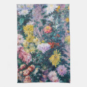 Kaillebotte - Witte en Gele Chrysanthema Theedoek (Verticaal)