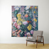 Kaillebotte - Witte en Gele Chrysanthema Wandkleed (In situ)