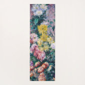Kaillebotte - Witte en Gele Chrysanthema Yogamat (Achterkant)