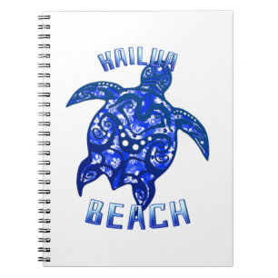 Kailua Beach Hawaii Vacation Tribal Turtle Notitieboek