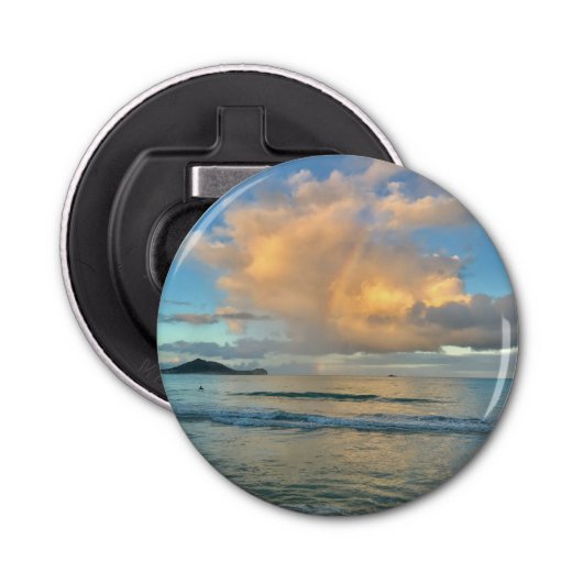 Kailua Beach magnet Button Flesopener (Voorkant)