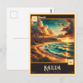 Kailua, Hawaï |  Briefkaart (Voorkant / Achterkant)