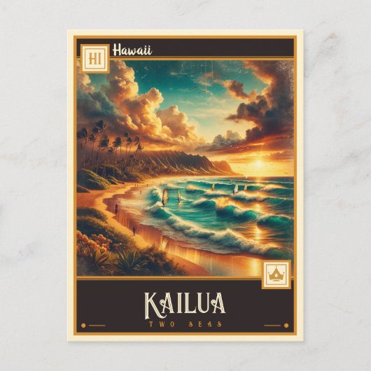 Kailua, Hawaï |  Briefkaart (Voorkant)