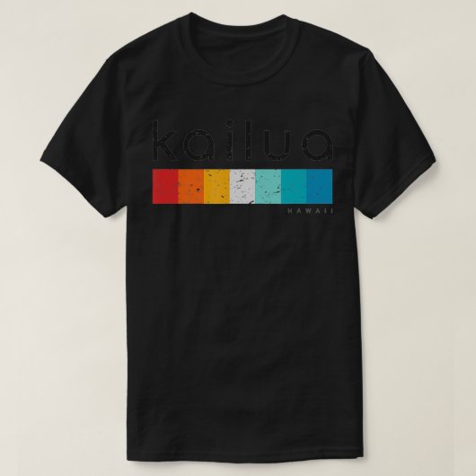 Kailua Hawaii Retro Design T-shirt (Design voorkant)