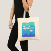 Kailua Hawaii Surfboard Design met Mokes Island Tote Bag (Voorkant (product))