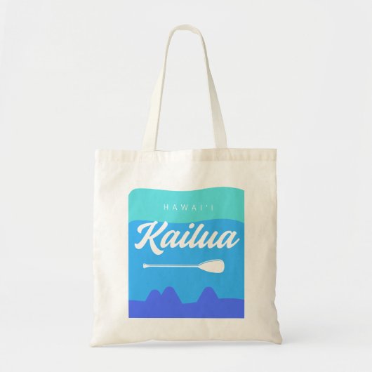 Kailua Hawaii Surfboard Design met Mokes Island Tote Bag (Voorkant)