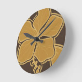 Kailua Hibiscus Hawaïaanse wandklokken (Hoek)