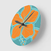 Kailua Hibiscus Hawaïaanse wandklokken (Hoek)