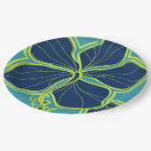 Kailua Hibiscus Hawaiian Engineered Floral Papieren Bordje (Gekanteld)
