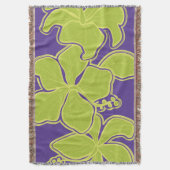 Kailua Hibiscus Hawaiian Floral Throw Blanket Deken (Voorkant Verticaal)