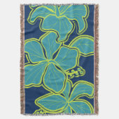 Kailua Hibiscus Hawaiian Floral Throw Blanket Deken (Voorkant Verticaal)