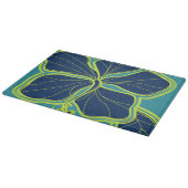 Kailua Hibiscus Hawaiian Glass Cutting Board Snijplank (Hoek)