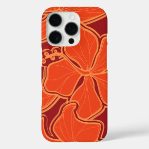 Kailua Hibiscus Hawaiian Overmaats Floral Red iPhone 16 Pro Hoesje
