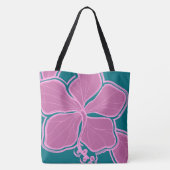 Kailua Hibiscus Hawaiian Reversible Beach Bag Tote Bag (Achterkant)