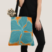 Kailua Hibiscus Hawaiian Reversible Beach Bag Tote Bag (Dichtbij)