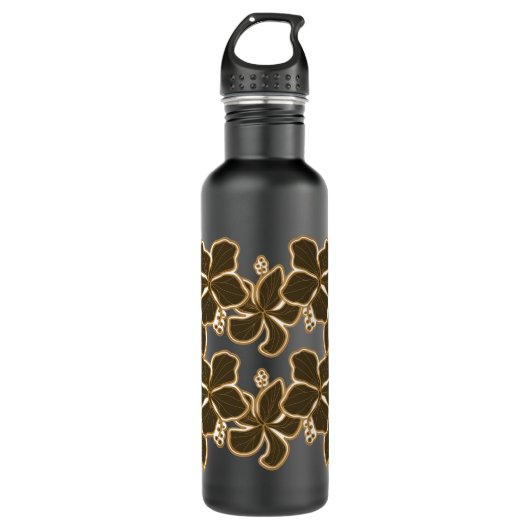 Kailua Hibiscus Hawaiian Waterfles (Voorkant)