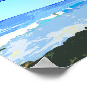 Kailua Kona Big Island Hawaii Vintage Poster (Hoek)