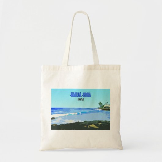 Kailua Kona Big Island Hawaii Vintage Tote Bag (Voorkant)