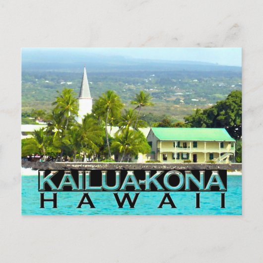 Kailua-Kona Briefkaart (Voorkant)