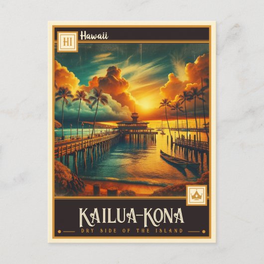 Kailua-Kona, Hawaï |  Briefkaart (Voorkant)