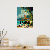  Kailua Kona Hawaii Beach Poster (Keuken)