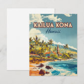 Kailua Kona Hawaii Big Island Beach  Kaart (Voorkant / Achterkant)