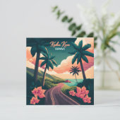 Kailua Kona Hawaii Big Island Sunset Retro (Staand voorkant)