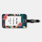 Kailua Kona Hawaii Big Island Sunset Retro Bagagelabel (Achterkant horizontaal)