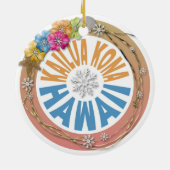 Kailua Kona Hawaii: hibiscus ornament (Achterkant)