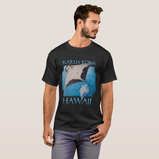 Kailua Kona Hawaii Manta Rays Zee Rays Ocean T-shirt (Voorkant volledig)