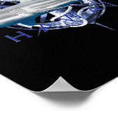 Kailua Kona Hawaii Nautical Sailing Boating  Poster (Hoek)