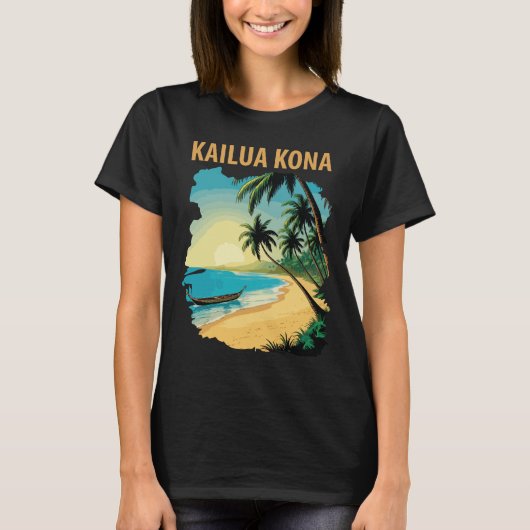 Kailua Kona, Hawaii T-shirt (Voorkant)