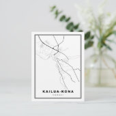 Kailua-Kona-kaart Briefkaart (Staand voorkant)