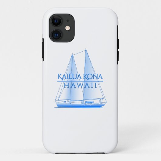 Kailua Kona Kustal Nautical Sailor Case-Mate iPhone Case (Achterkant)