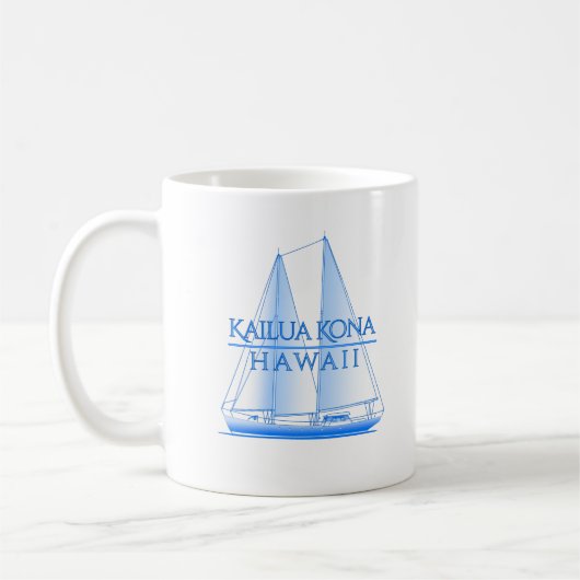 Kailua Kona Kustal Nautical Sailor Koffiemok (Links)