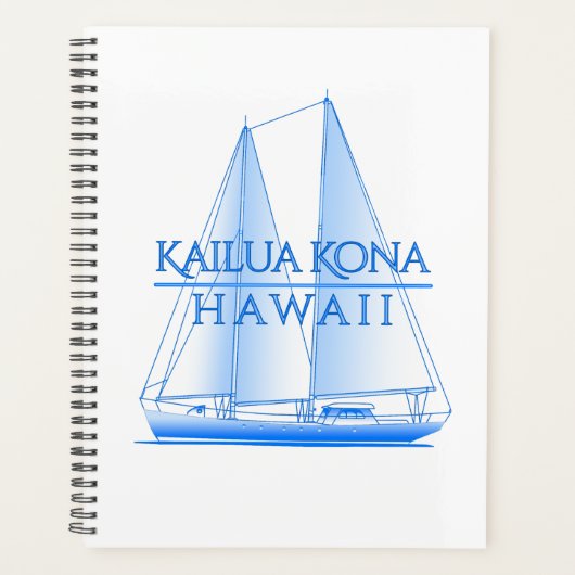 Kailua Kona Kustal Nautical Sailor Planner (Voorkant)