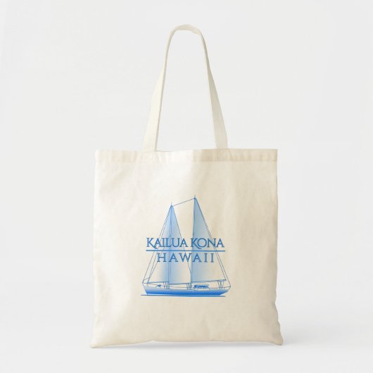 Kailua Kona Kustal Nautical Sailor Tote Bag (Voorkant)