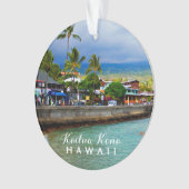Kailua Kona Pier Hawaii 2 Photo & Year Ornament (voorkant)