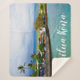 Kailua Kona Pier Hawaii Sherpa Deken