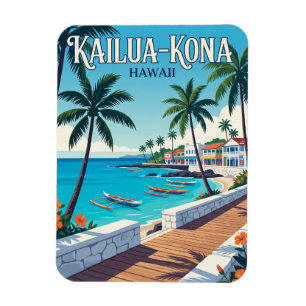 Kailua-Kona Town Hawaï Magneet