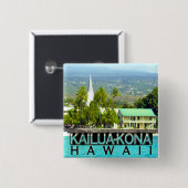 Kailua-Kona Vierkante Button 5,1 Cm (Voorkant /achterkant)