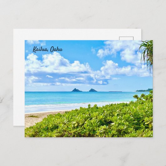 Kailua, Oahu Briefkaart (Voorkant / Achterkant)