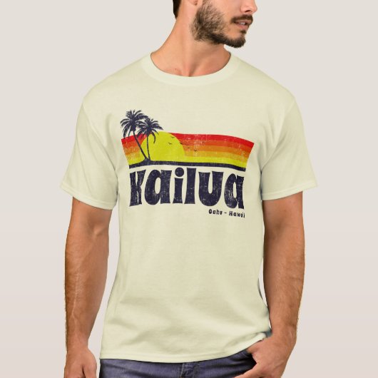 Kailua Oahu Hawaii T-shirt (Voorkant)