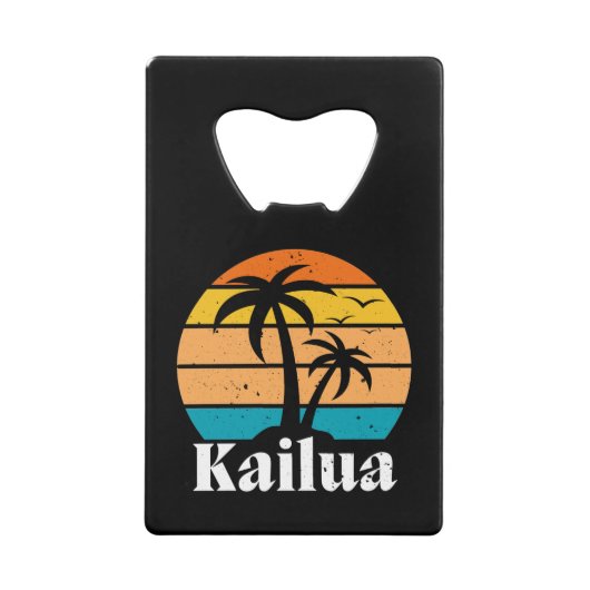Kailua Retro  Creditkaart Flessenopener (Voorkant)