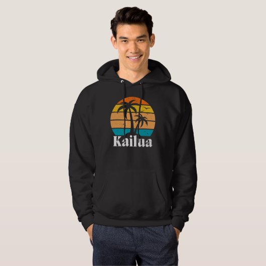 Kailua Retro  Hoodie (Voorkant volledig)