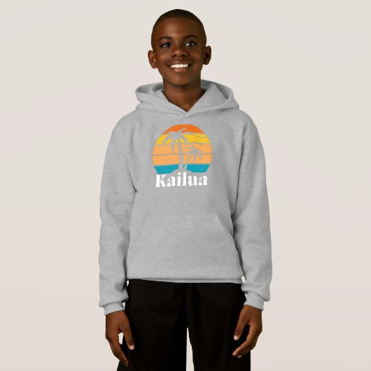 Kailua Retro  Hoodie (Voorkant volledig)