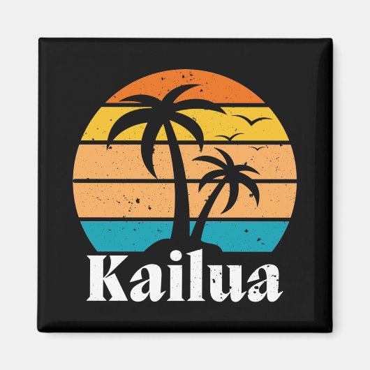 Kailua Retro  Magneet (Voorkant)