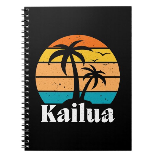 Kailua Retro Notitieboek (Voorkant)